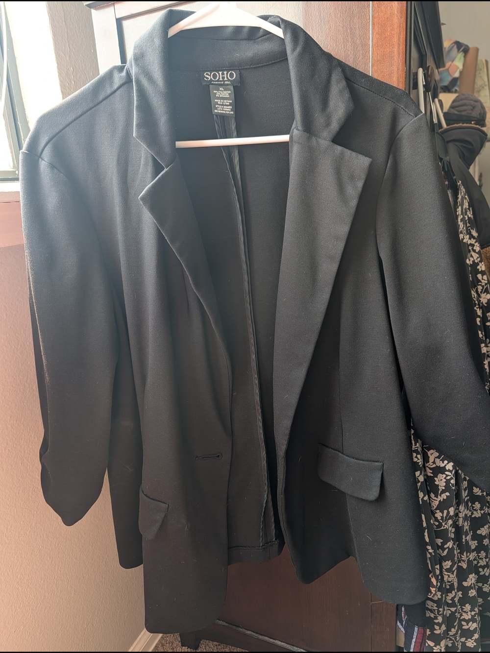 SOHO Black Tailored Women's Blazer Jacket